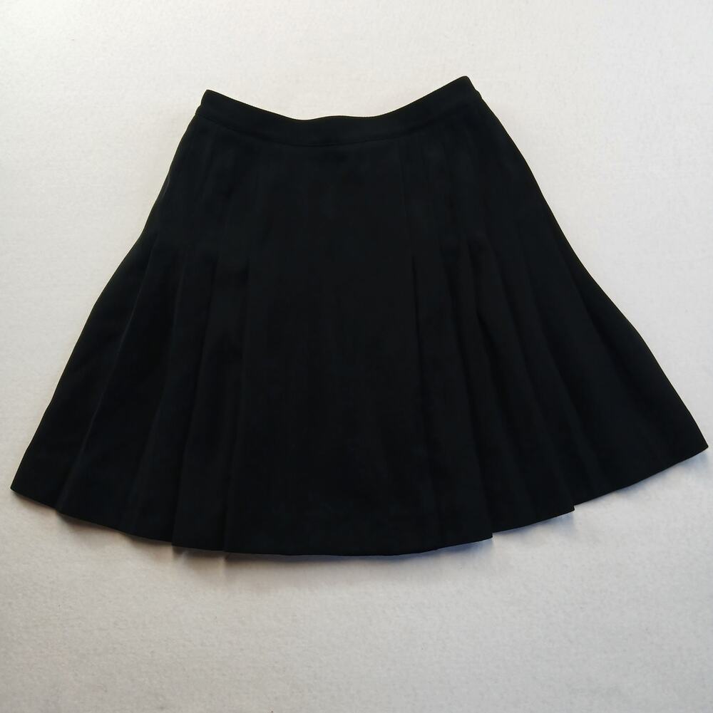 Vintage Kenar Studio Pleated Mini Skirt Black Size 4
